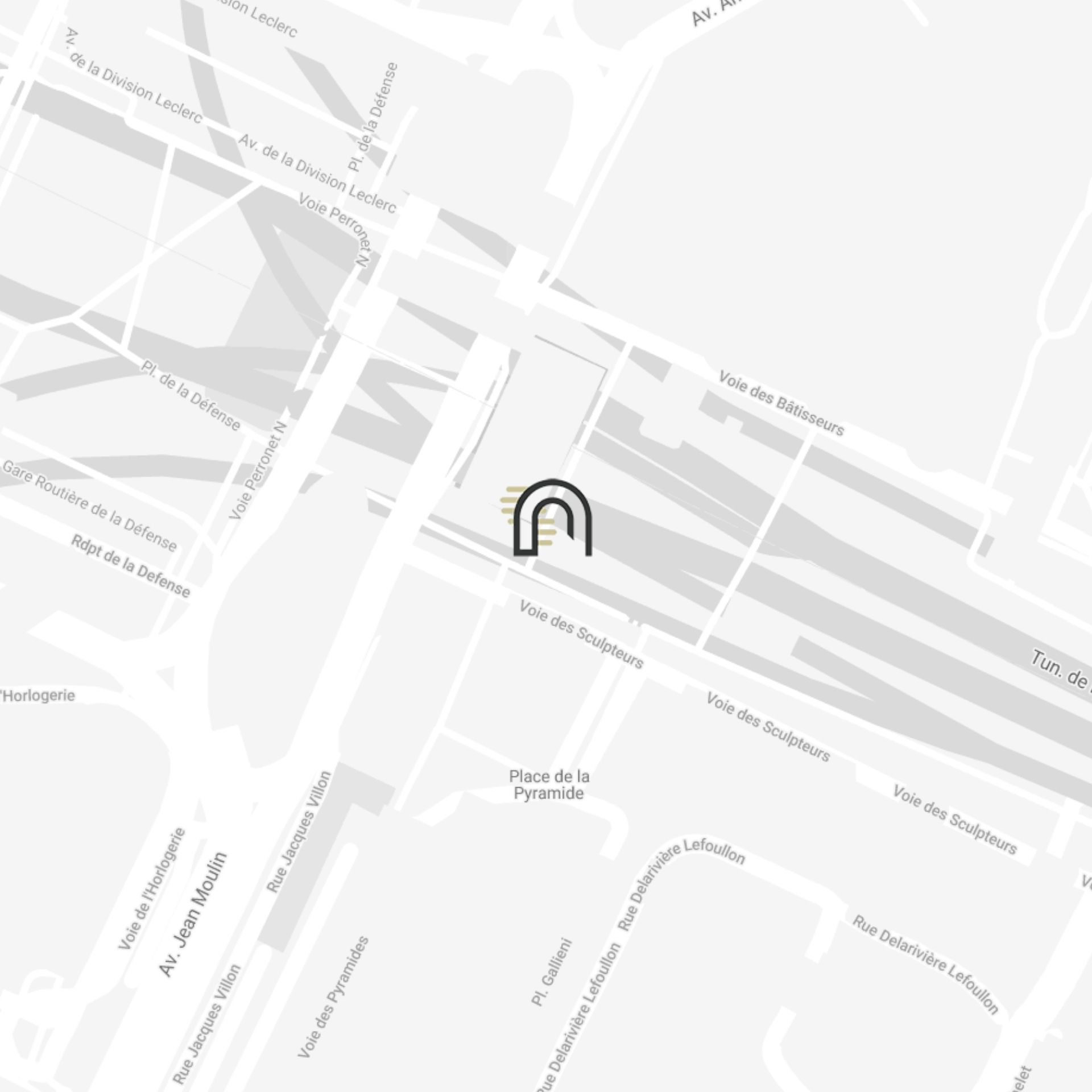 Plan d'accès au coworking et location de bureau Paris La Défense